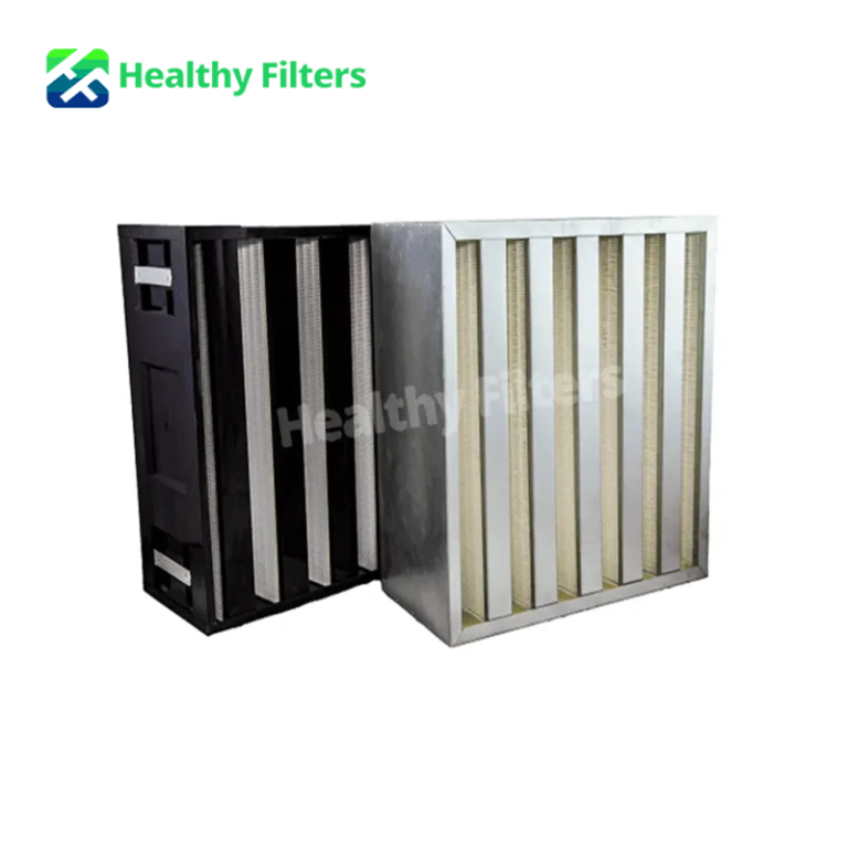 Mini Pleat 3V 4V 5V 6V Combined V Bank HVAC Terminal Compact HEPA Air Filter02