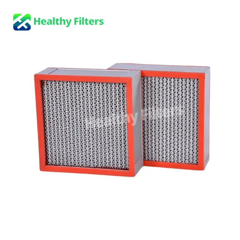 OEM H14 High Air Filters Glass Fiber High Temperature HEPA Industrial Filter-0