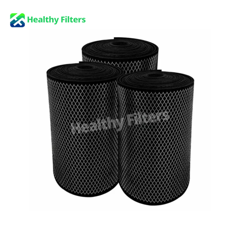 Activated Carbon Metal Mesh Laminated Synthetic Fiber Material Wire Air Pre Filter Media Roll01