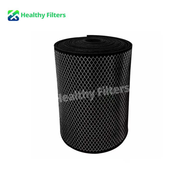 Activated Carbon Metal Mesh Laminated Synthetic Fiber Material Wire Air Pre Filter Media Roll02