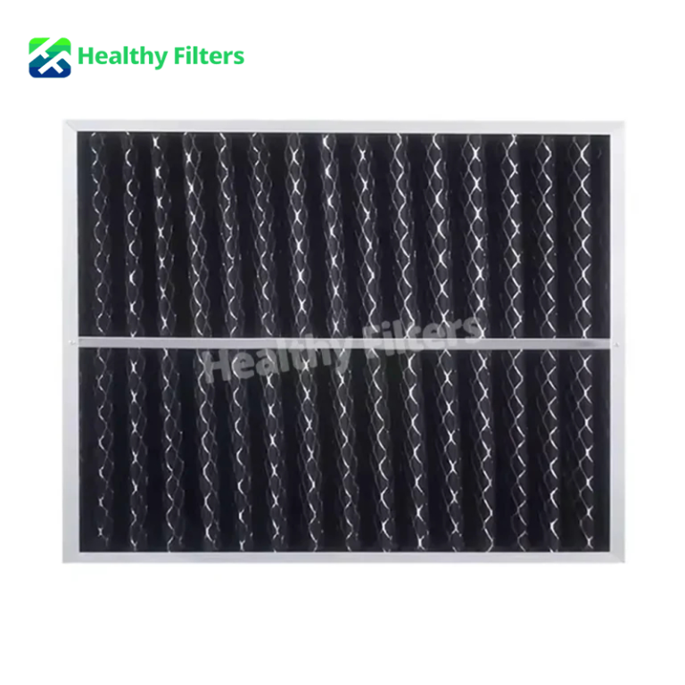 Activated Carbon Metal Mesh Laminated Synthetic Fiber Material Wire Air Pre Filter Media Roll04