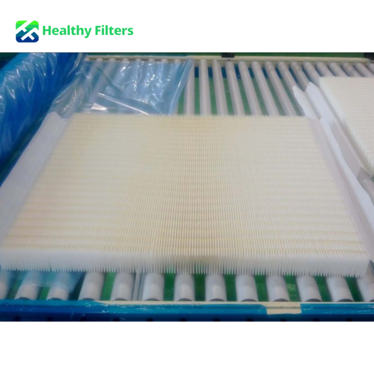 V Bank Activated Carbon Pleated Media Compact Air Filter Industrial Chemical Odor Removal 4V-Cell