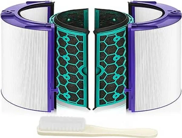 Air Purifier Filter Replacement for Dyson HP04 TP04 DP04 HEPA Activated Carbon Filter Sealed Two Stage 360-degree Filter System