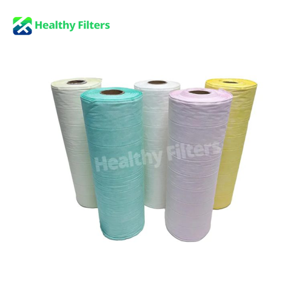 Synthetic Non-Woven Fiber Multi Pocket Media Cloth Roll Bag Filter Air Filter Paper Manufacturing