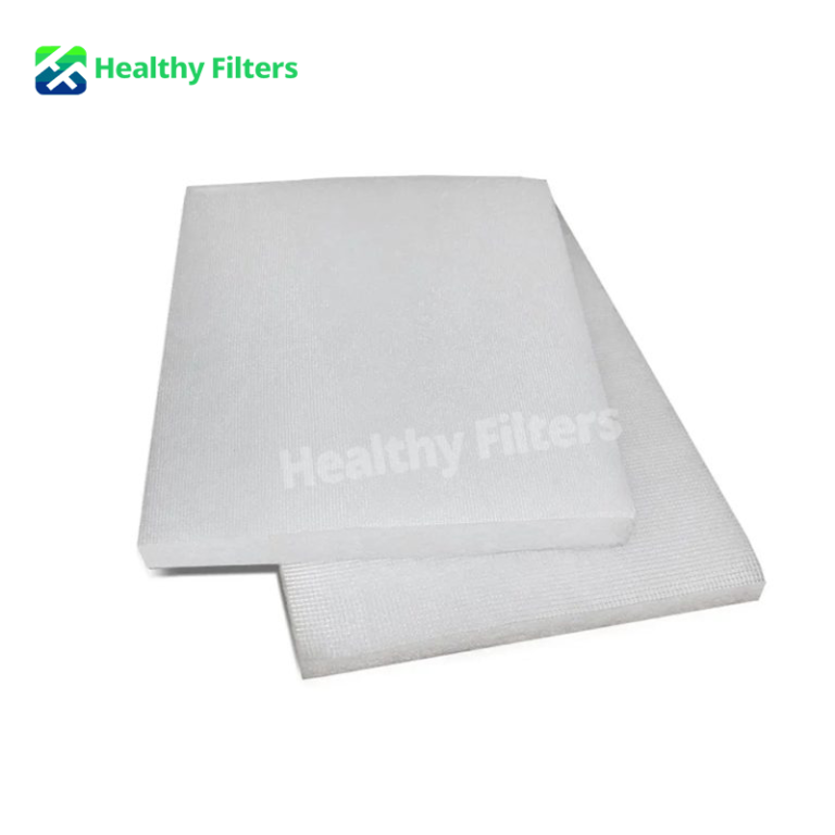 White Spray Paint Booth Ceiling Filter Media Polyester Cotton Fabric Filter Cloth Hepa For G2_G3_G4_F5