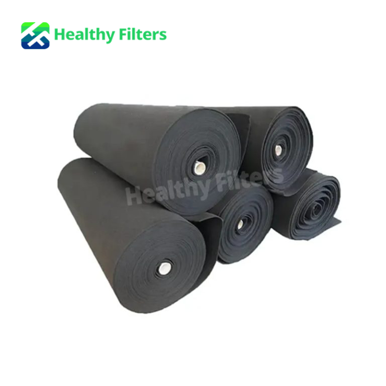 High Efficiency Filtration Activated Carbon Filter Media Roll China Made Industry used and Clean Air01