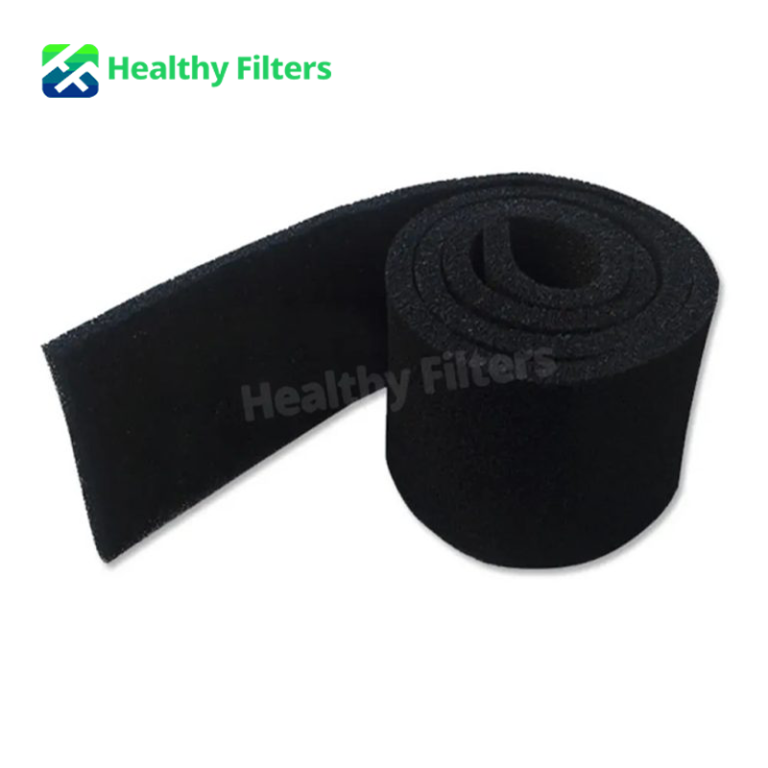 Activated Carbon Filter Media Honeycomb Polyester Sheet Rain Water Filter Sponge Reference01