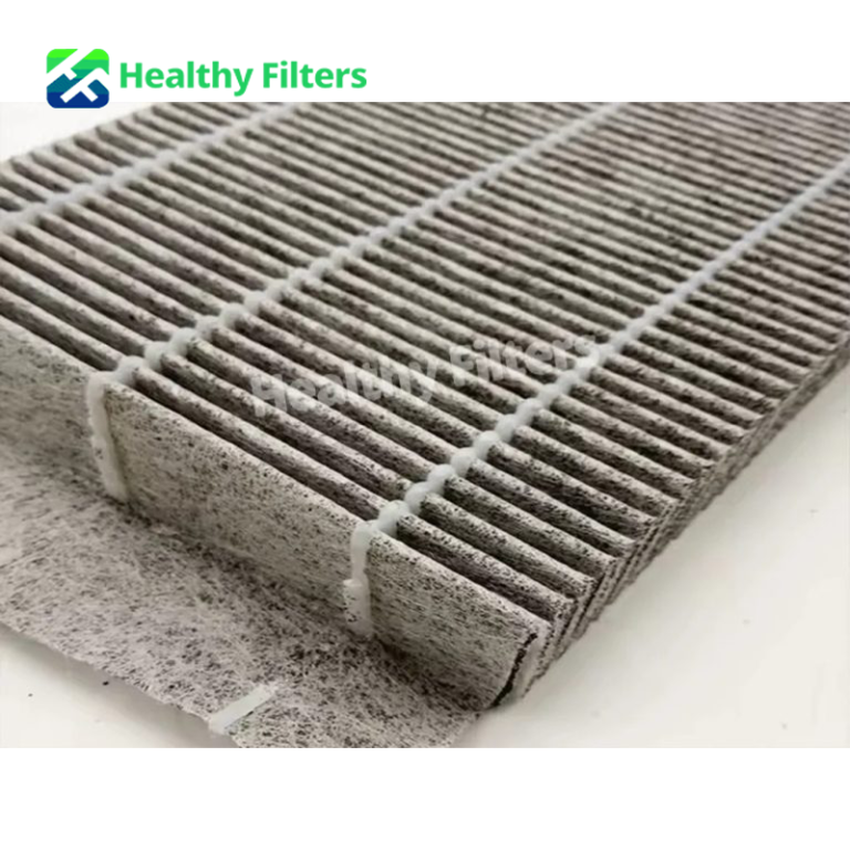 Activated Carbon Cabin Car Air Filter Carbon Cloth Filter Pleated Carbon Filter for Odour Removal01