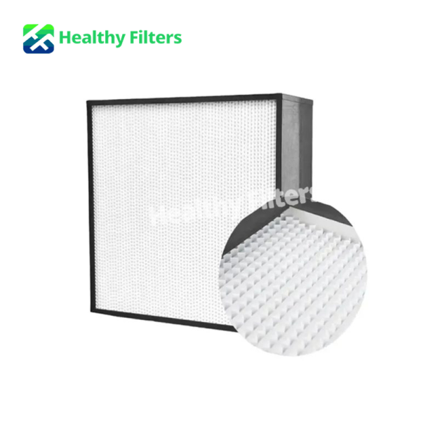 High Efficiency Industrial HVAC H13 Filtering 0.3 Microns Deep Pleated Fiberglass Hepa Filter01