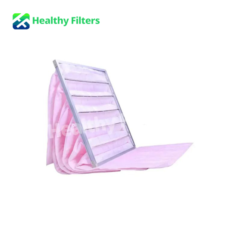 Medium Efficiency Multi Bag Filters Air Handler Synthetic Pocket Pre Air Filters