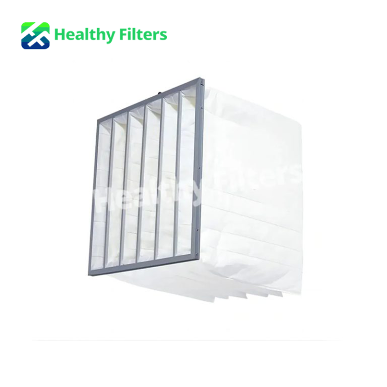 Synthetic Fiber Pocket Filters Bag Air Filter G3 G4 F5 F6 F7 F8 F9 With Aluminum Frame For HVAC AC