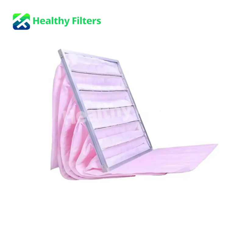 Synthetic Pocket Air Filter HVAC System Synthetic Fiber Pocket Filters
