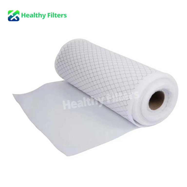 High Dust Holding Capacity White Polyester Air Pre Filter Material Hepa Filter Cloth For G2_G3_G4_F5
