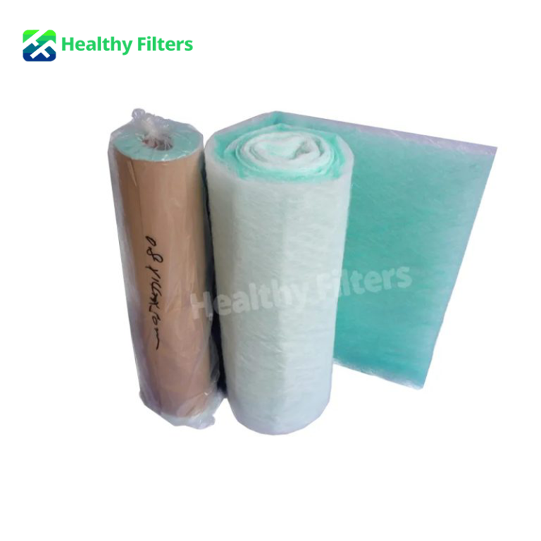 Celling Filter Fiberglass Paint Arrestor Roll Paint Room Spray Booth Extract Glass Fibre Floor Filter Paint Stop Filter
