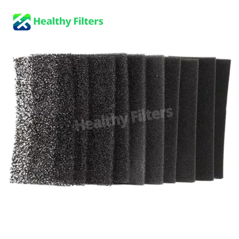 Activated Carbon Filter Media Honeycomb Polyester Sheet Rain Water Filter Sponge Reference02