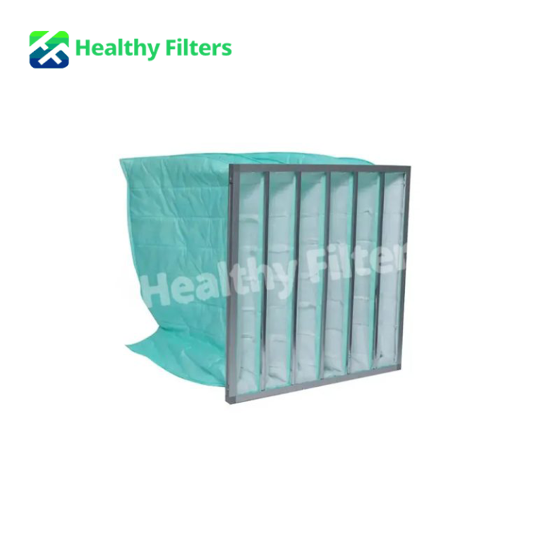 Medium Efficiency Multi Bag Filters Air Handler Synthetic Pocket Pre Air Filters