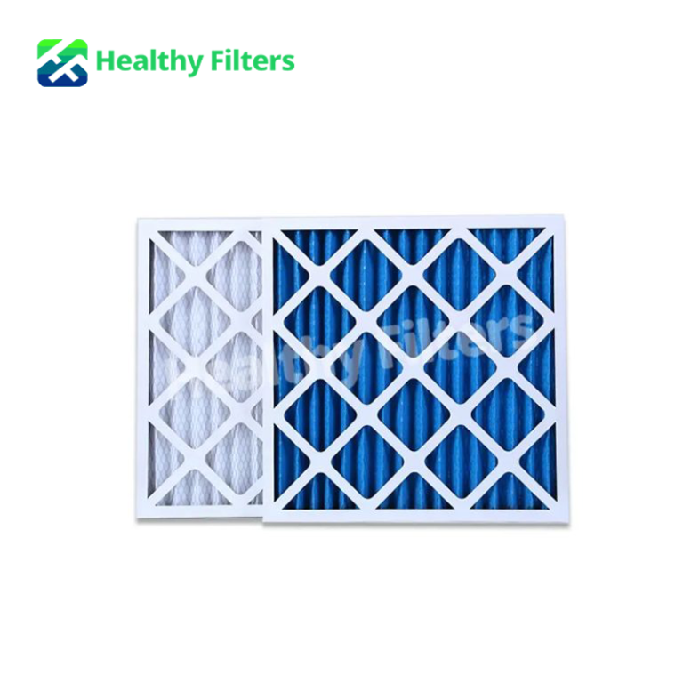 AC Furnace Aluminum Frame Folded Primary Air Panel Pre-Filter Medium Efficiency Filter