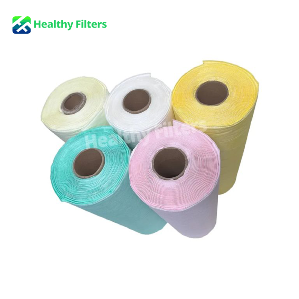 Synthetic Non-Woven Fiber Multi Pocket Media Cloth Roll Bag Filter Air Filter Paper Manufacturing