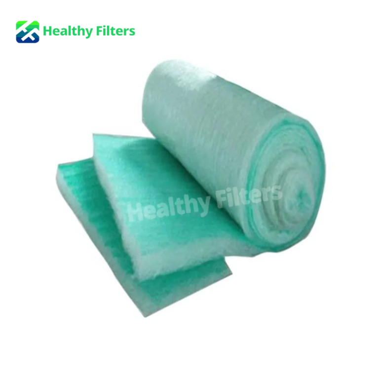 Glass Fibre Cotton G2 G3 Air Filter Paint Stop Media Filter High Efficiency Floor for Spray Booth Room