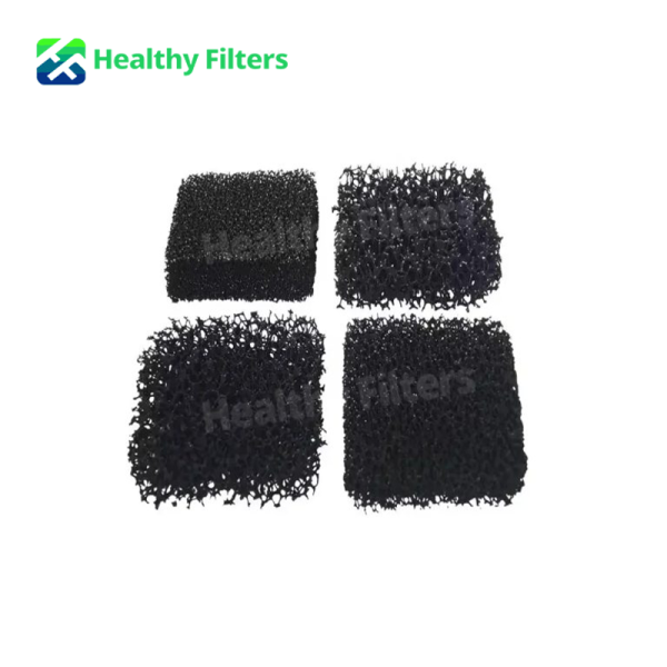 Activated Carbon Sponge Foam Sheet 10-60PPI Customized Mesh Polyurethane Filter Foam Sponge03