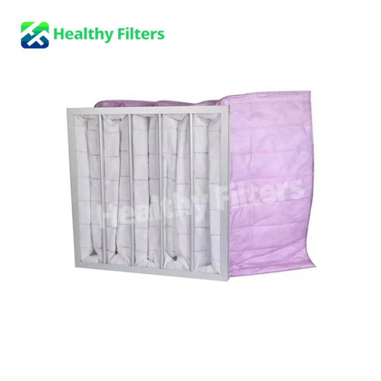 Synthetic Fiber Pocket Filters Bag Air Filter F6 F7 F8 F9 with High Dust Capacity for HVAC AC System