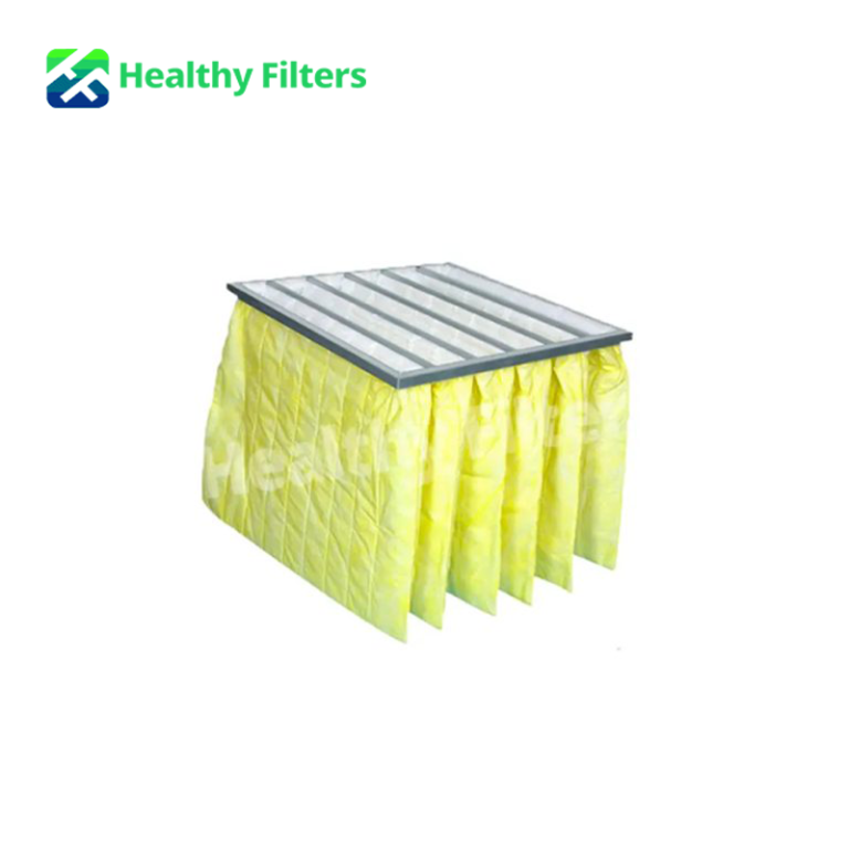 Medium Efficiency Multi Bag Filters Air Handler Synthetic Pocket Pre Air Filters