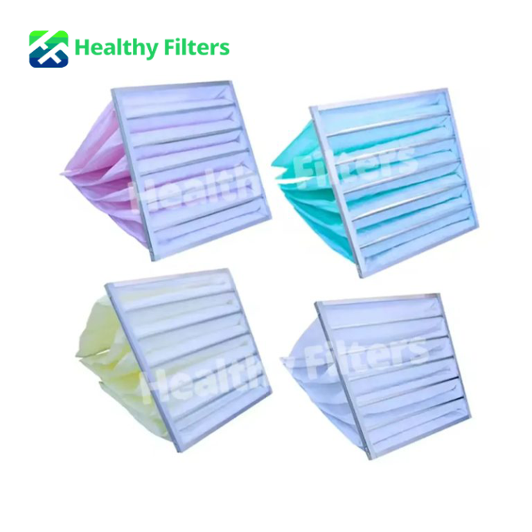 Synthetic Pocket Air Filter HVAC System Synthetic Fiber Pocket Filters