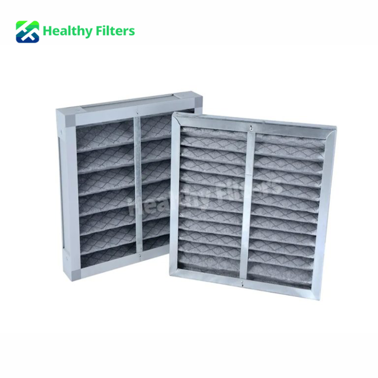 G3 G4 Primary Efficiency Activated Carbon Panel Performance Folding Aluminum Alloy Pre Air Filter Cardboard Honeycomb