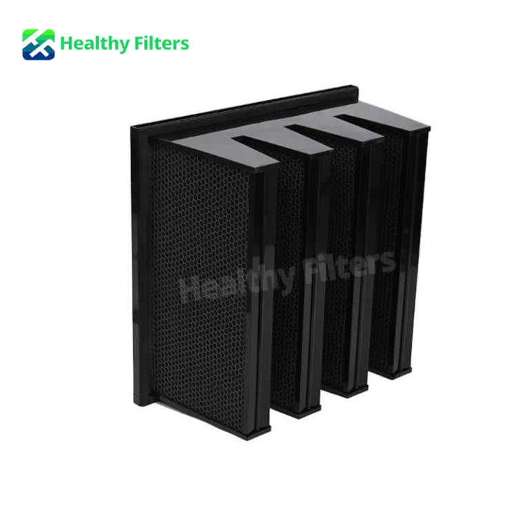 Activated V Bank Activated Carbon Filter Combined V Bank Air Filters for Plastic Activated Filter