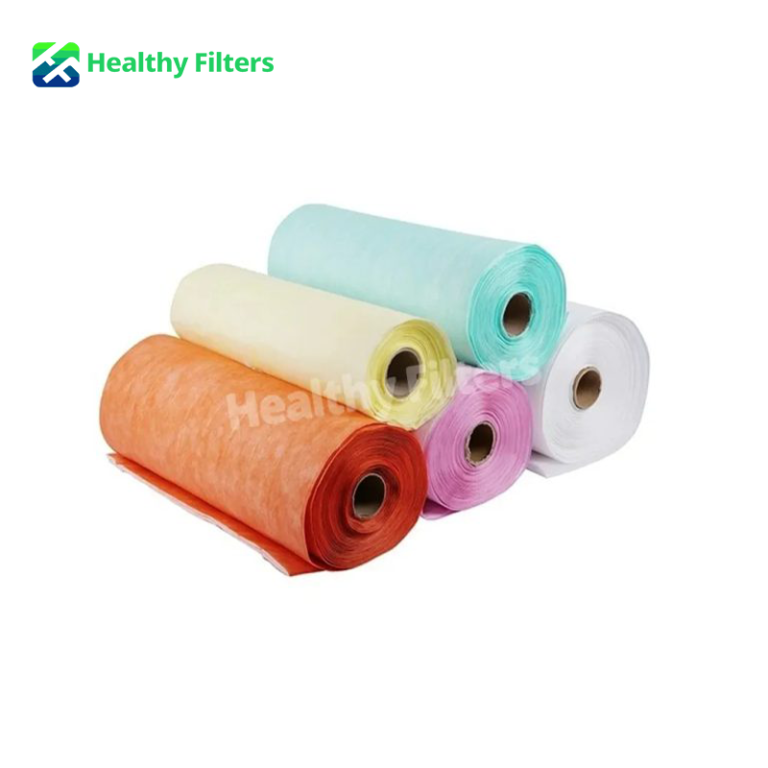 G4 F5 F6 F7 F8 F9 Synthetic Fiber Roll Pocket Filter Material Air Filter Paper Media for HVAC Ventilation