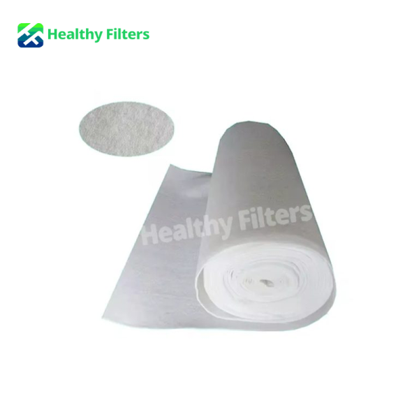 High Dust Holding Capacity White Polyester Air Pre Filter Material Hepa Filter Cloth For G2_G3_G4_F5