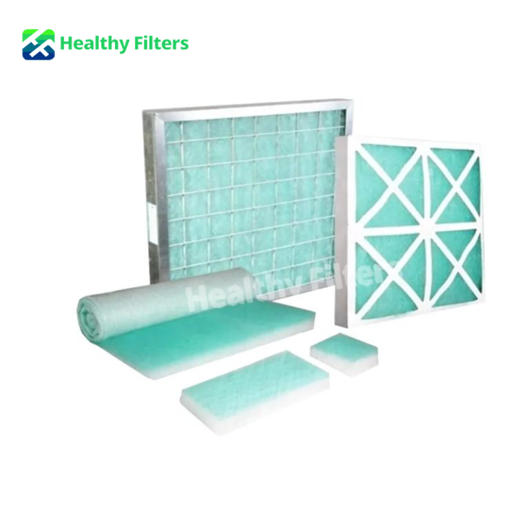 Celling Filter Fiberglass Paint Arrestor Roll Paint Room Spray Booth Extract Glass Fibre Floor Filter Paint Stop Filter