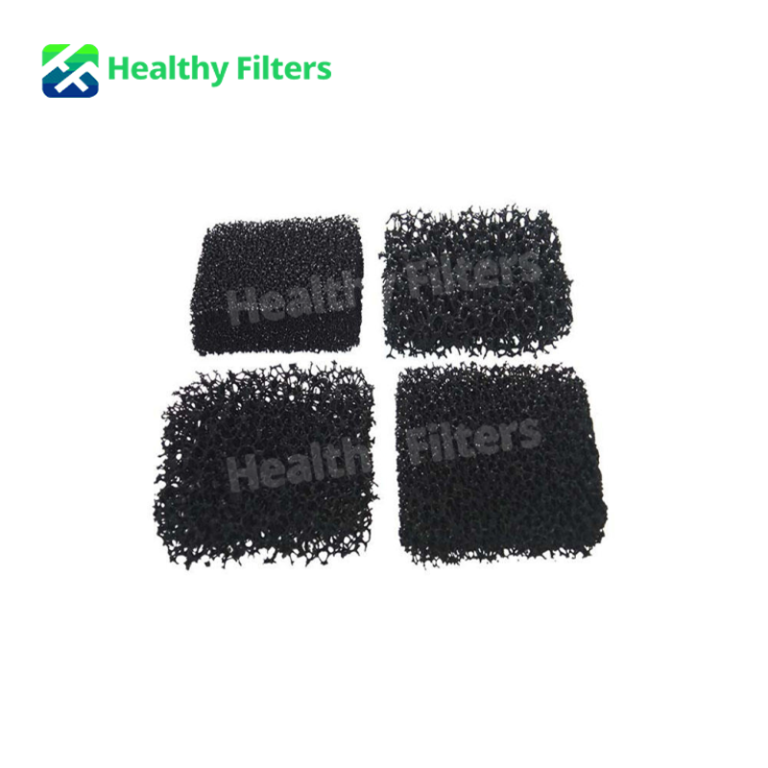 Activated Carbon Filter Media Honeycomb Polyester Sheet Rain Water Filter Sponge Reference01