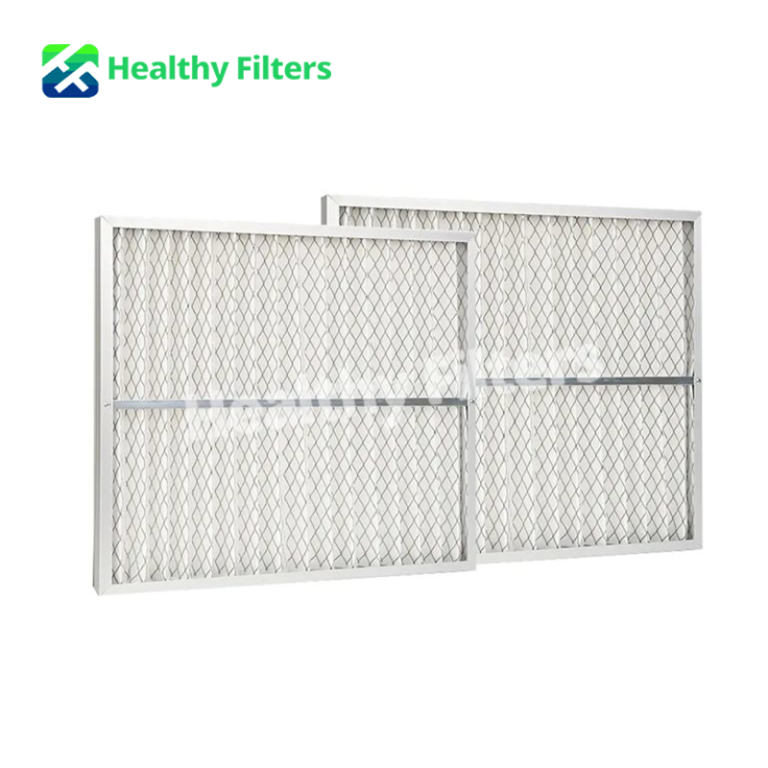 AC Furnace Aluminum Frame Folded Primary Air Panel Pre-Filter Medium Efficiency Filter