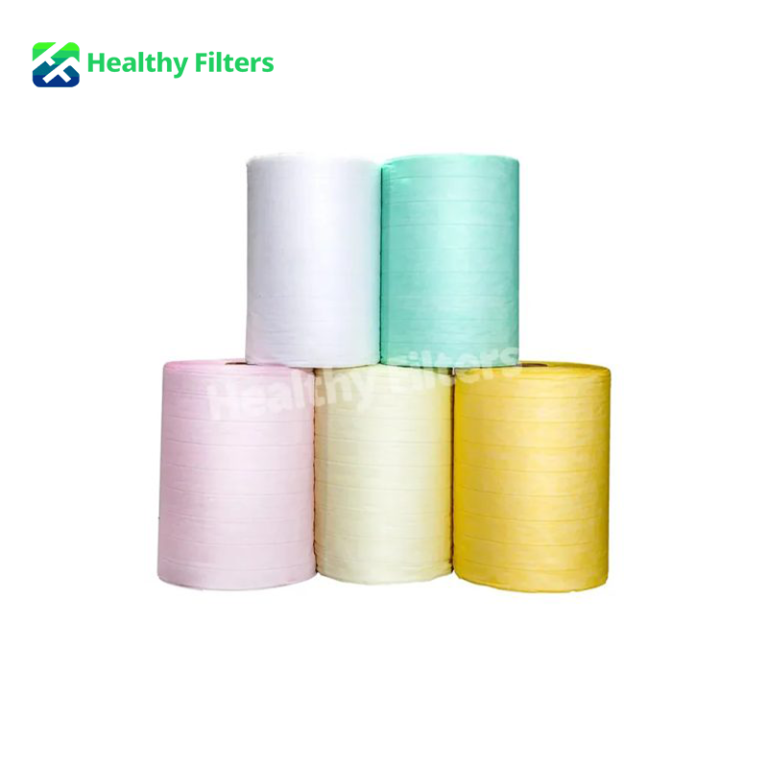 Synthetic Non-Woven Fiber Multi Pocket Media Cloth Roll Bag Filter Air Filter Paper Manufacturing