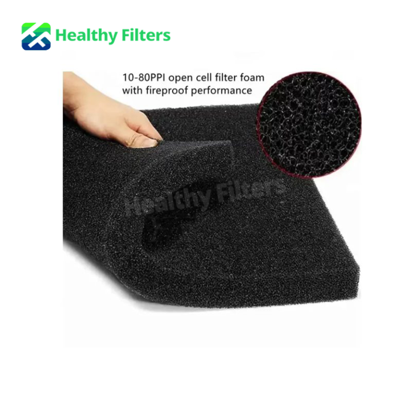 Activated Carbon Filter Media Honeycomb Polyester Sheet Rain Water Filter Sponge Reference004