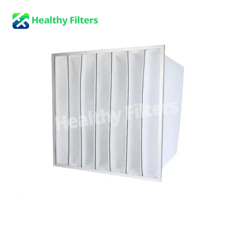 Customized Industrial Bag Pocket Medium Efficiency Air Filter F5-F9 for HVAC Cleaning Room