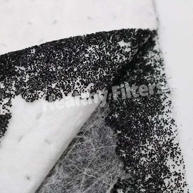 Activated Carbon Cabin Car Air Filter Carbon Cloth Filter Pleated Carbon Filter for Odour Removal (4)