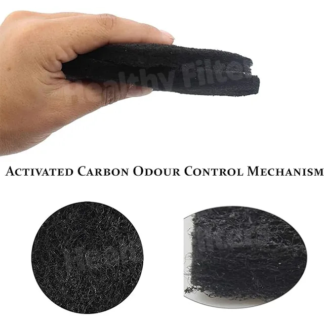 Activated Carbon Replacement Filters Air Clean Kitchen Compost Bin Charcoal details