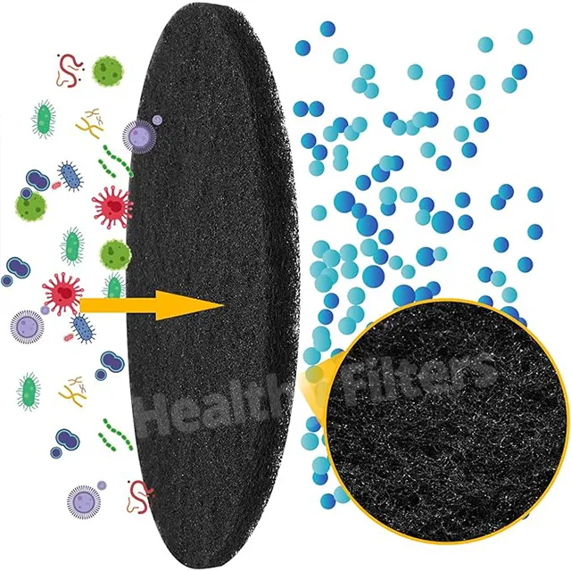 Activated Carbon Replacement Filters Air Clean Kitchen Compost Bin Charcoal details