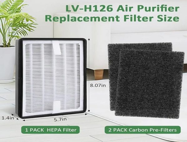 Air Purifier HEPA Filter H13 Replacement Parts for Levoit LV-H126 (1)