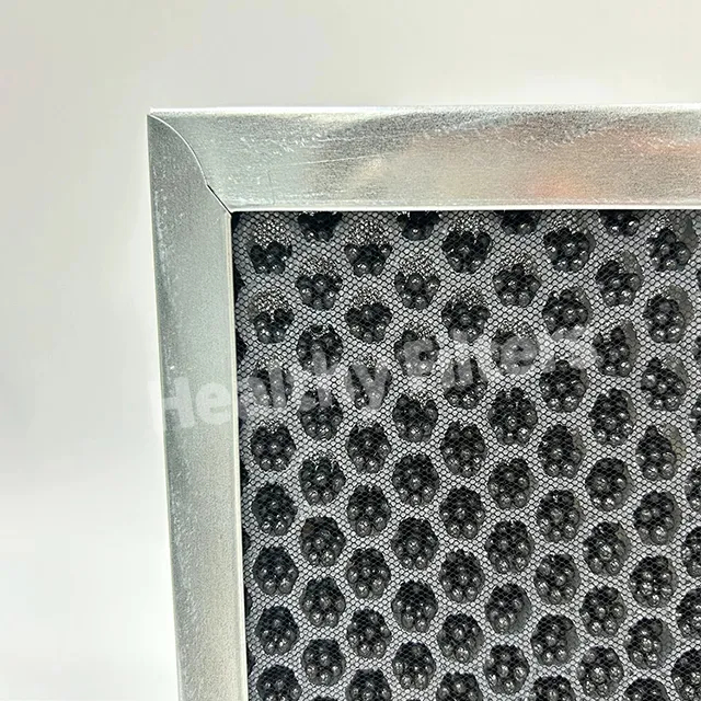 Aluminum Cardboard Frame Plastic Honeycomb Activated Carbon Particle Range Hood Ventilation System Plate Type Activated Carbon Filte (1)