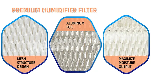 Customized Humidifier Filter Anti bacterial Wood Pulp Paper Wick Filter (1)