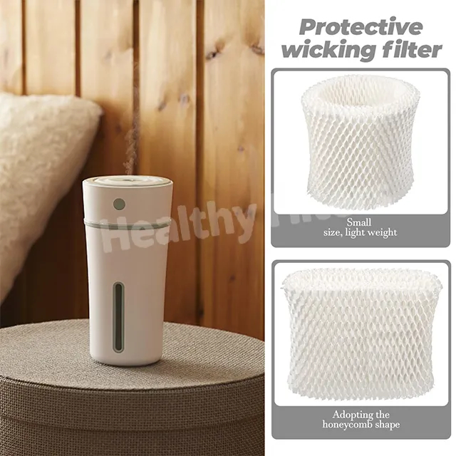 Customized Humidifier Filter Anti bacterial Wood Pulp Paper Wick Filter (1)