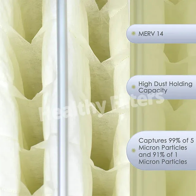 Customized Industrial Bag Pocket Medium Efficiency Air Filter F5-F9 for HVAC Cleaning Room (1)