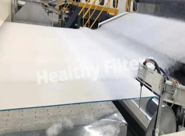 Filter Raw Material G3_G4 100_ Es Material Fiber Nonwoven Fabric 25-50GSM Hot Air Cotton Cold Non-Woven Fabric (1)