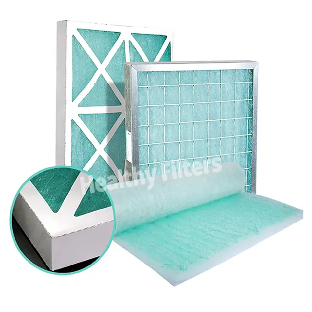 Glass Fibre Cotton G2 G3 Air Filter Paint Stop Media Filter High Efficiency Floor for Spray Booth Room (1)