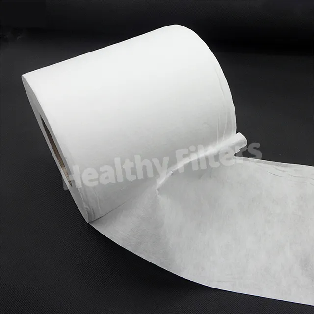 H13 H14 Fiberglass PP Fiber Hepa Media Filter Paper Roll Mini Pleat HEPA Filter Media Pack (1)
