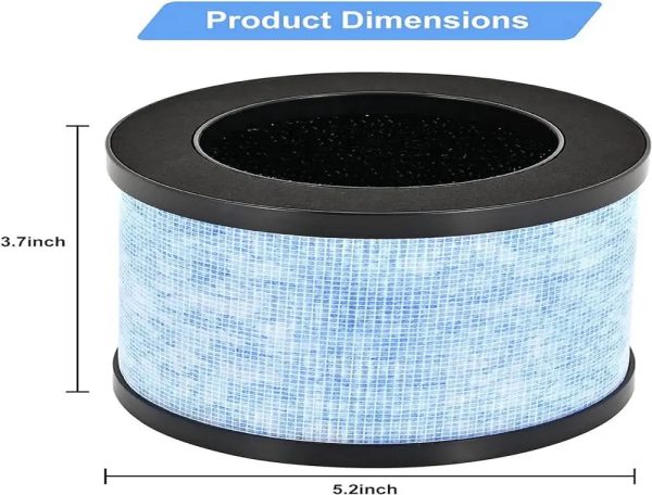 H13 True Hepa Filter Air Purifier Parts 4 in 1 Replacement for EPI080_EP1080 Aroeve mk01 mk06 (1)