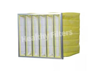 HVAC Filters Synthetic Fiber Pocket Filters Featured F6 High Dust Capacity Yellow Bag Filter Air Filtration System (1)
